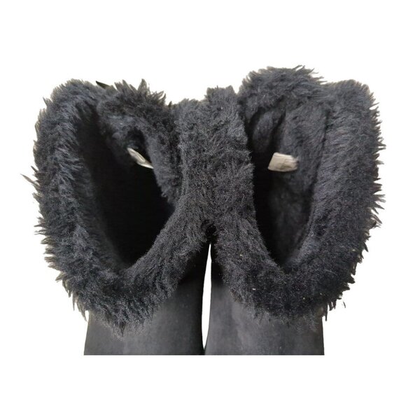 UGG Boots Womens 8 Bailey Bow II Black Suede Pull On Style TX2954 - Picture 8 of 10